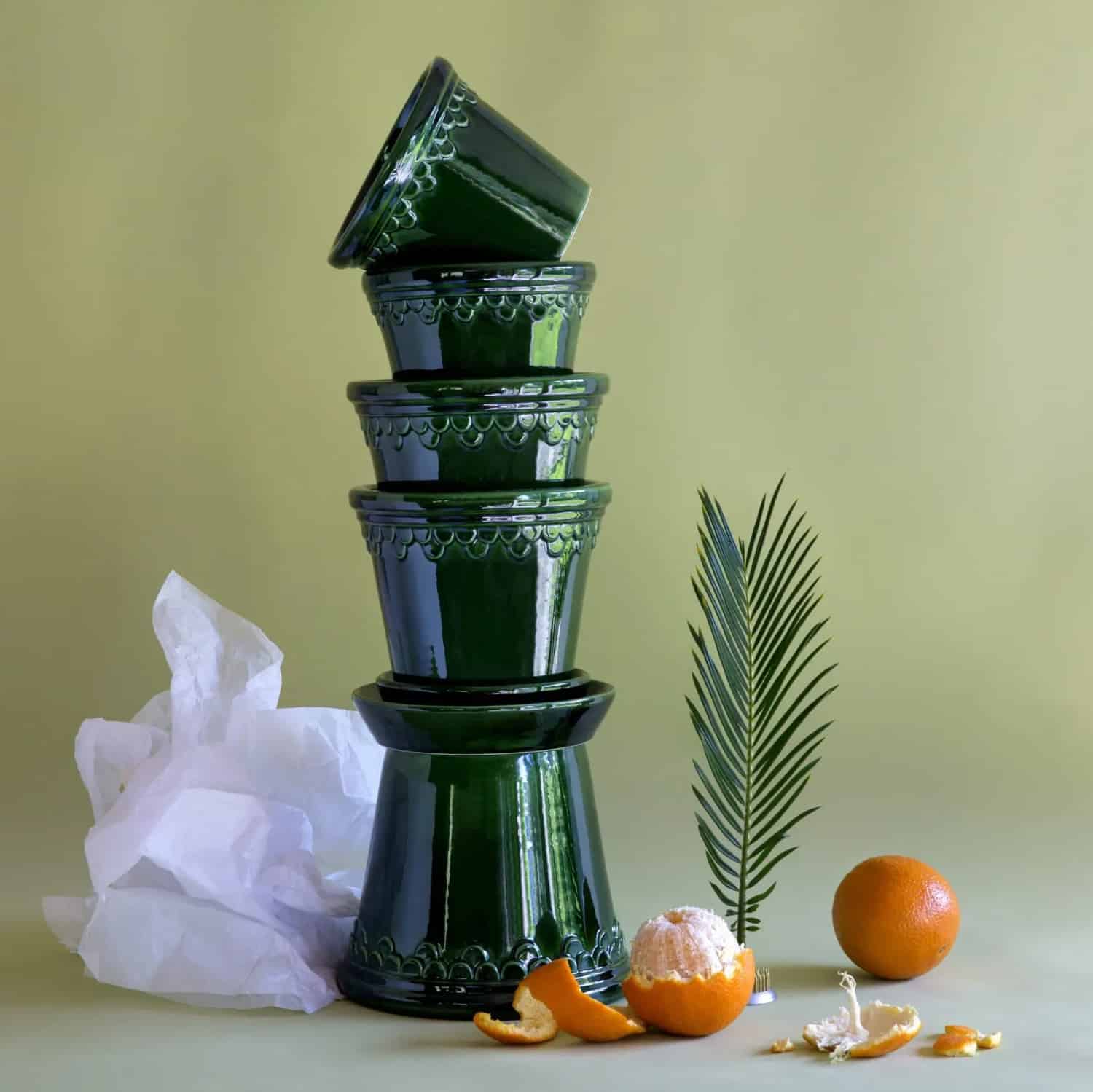 Köpenhamn kruka grön Bergs Potter