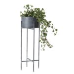 Kruka på stativ grafitgrå