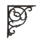 Dekorativ konsol i svart gjutjärn med klassiskt sirliga detaljer – modell Frej från Affari of Sweden.