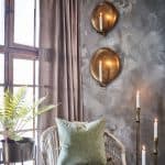 Carter väggljusstake mässing Affari