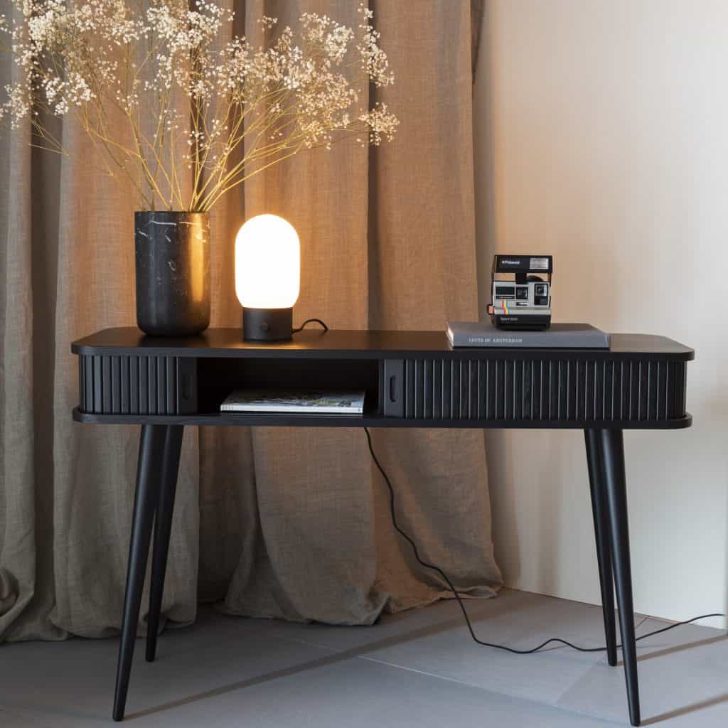 sidobord Barbier svart Zuiver