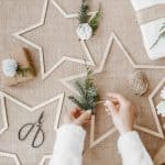 stjärnor trä Partydeco