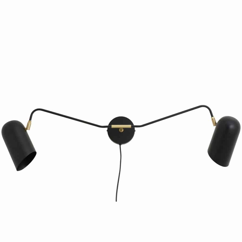 vägglampa ERIS svart Nordal