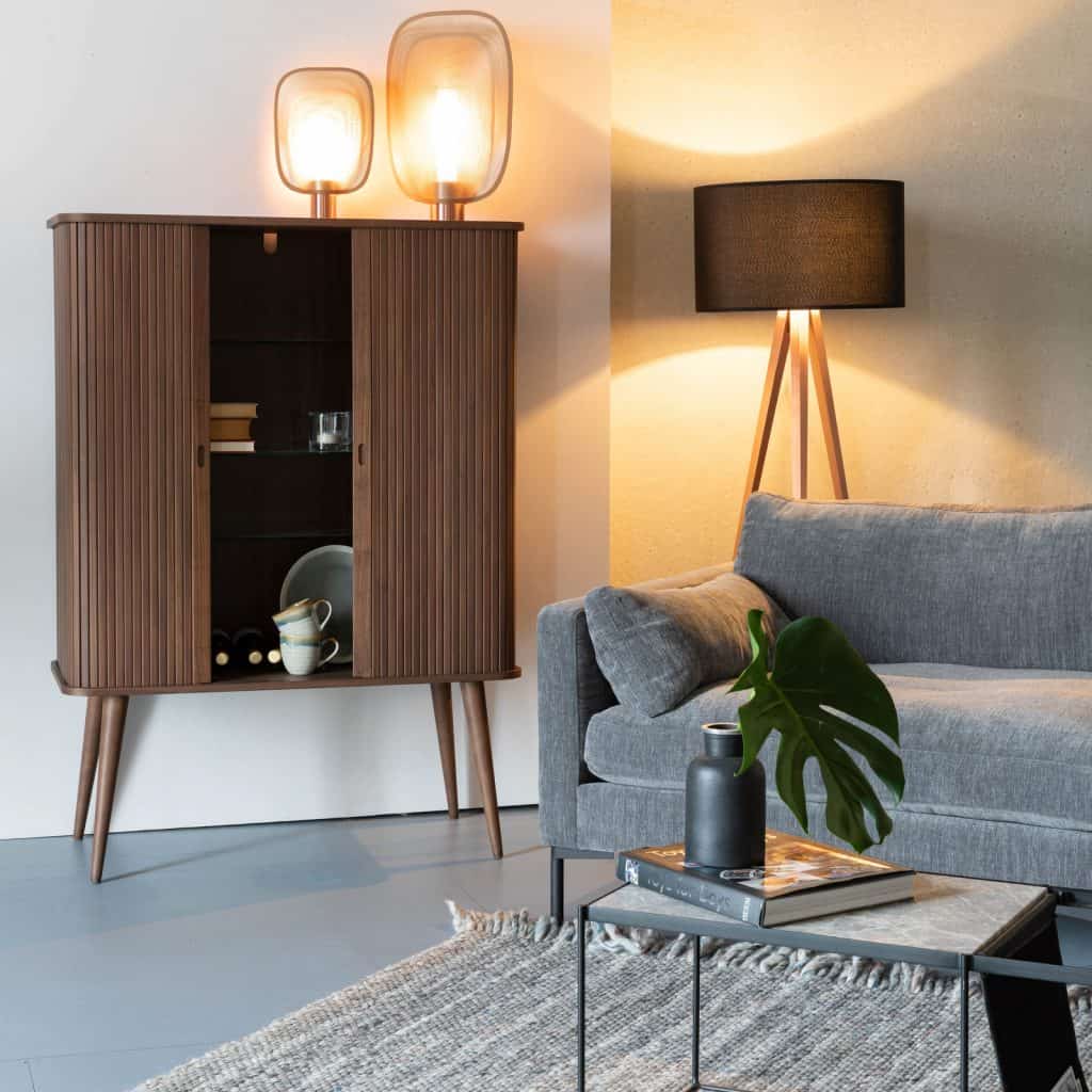 skåp Barbier valnöt Zuiver