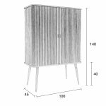 skåp Barbier valnöt Zuiver