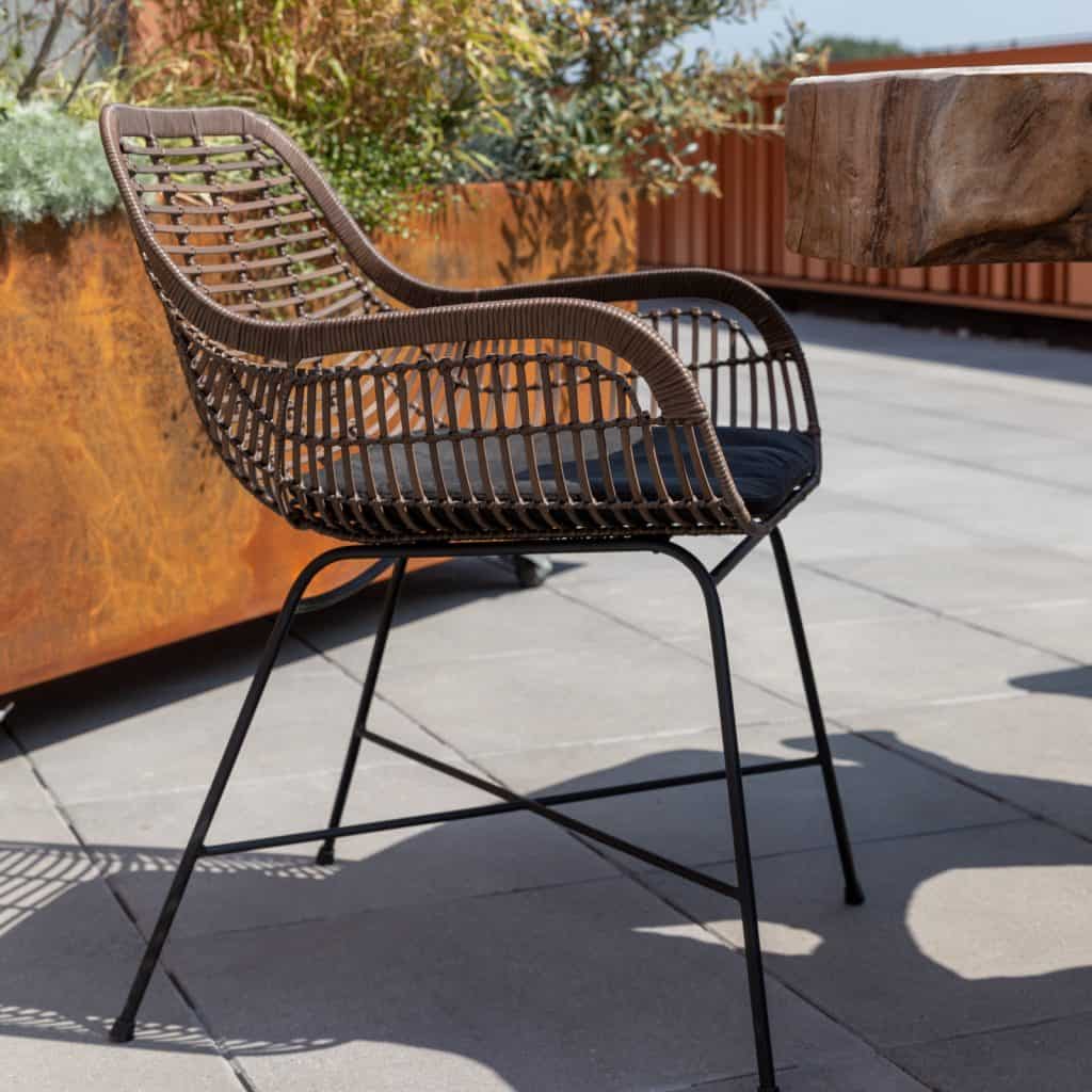 stol Cantik konstrotting brun Dutchbone