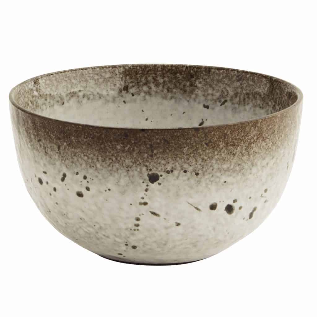 skål 15cm brun vit Madam Stoltz