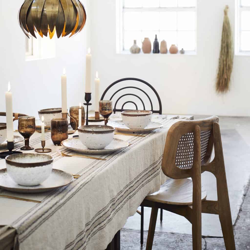 skål 15cm brun vit Madam Stoltz