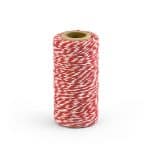 snöre röd vit Partydeco