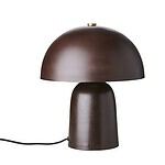 Vacker bordslampa FUNGI i brun färg.