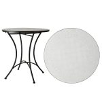 trädgårdsbord Venice vit svart Wikholm form