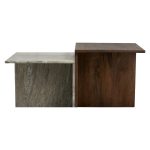 soffbord Odra marmor mangoträ Nordal