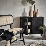 bänk HARRY natur svart Affari of Sweden