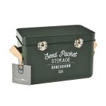 grön burk för fröpåsar Burgon & Ball