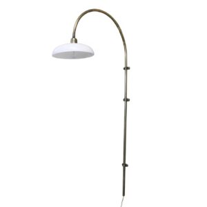 Vägglampa SOFIA, mässing/vit