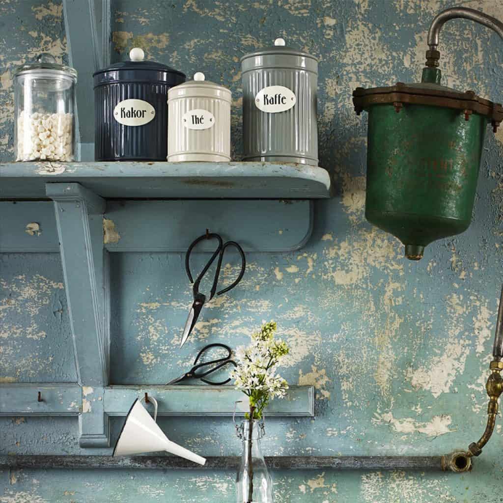 693205-3-plåtburk-KAFFE-grön-Strömshaga