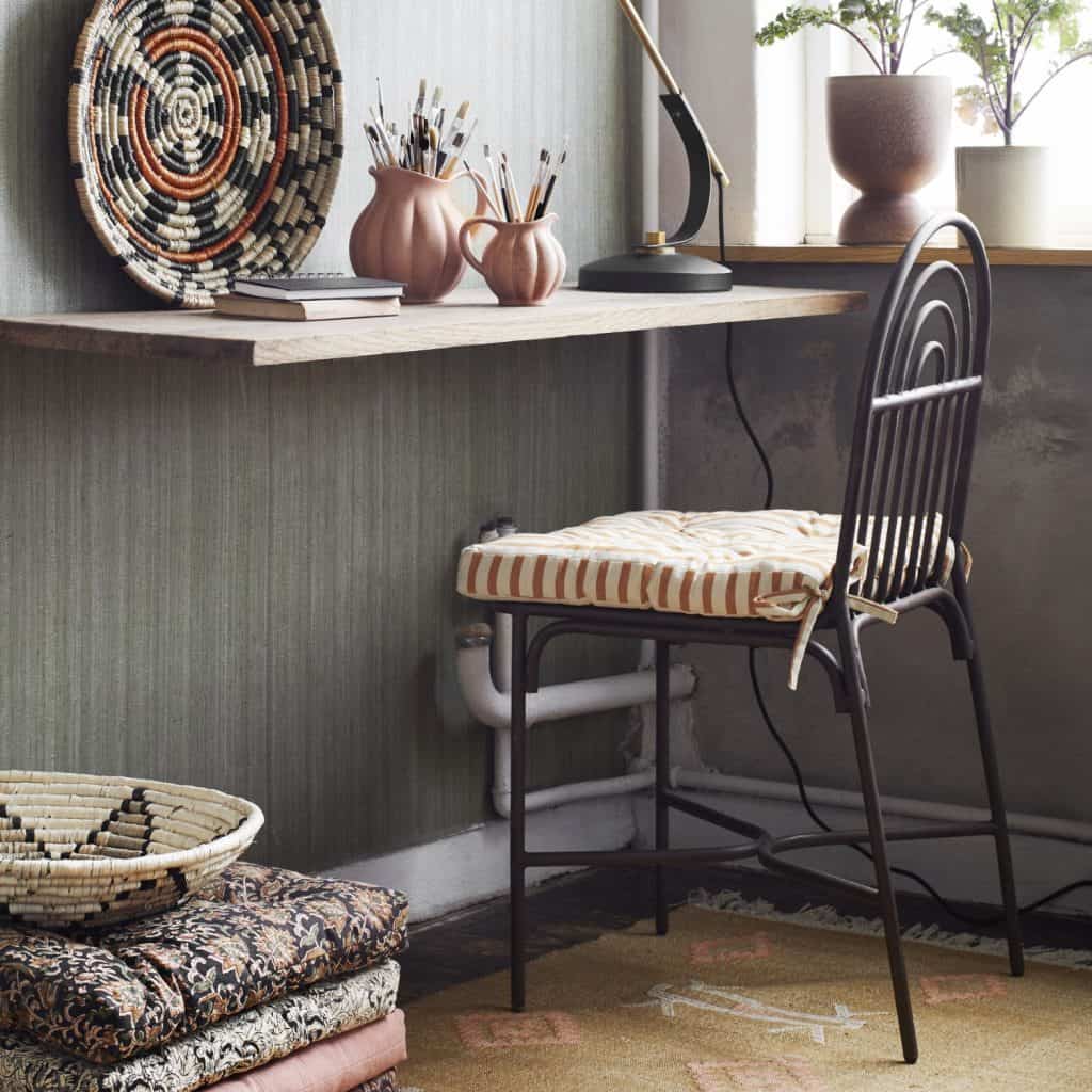 sittdyna randig dov orange Madam Stoltz