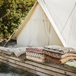 sittdyna randig dov orange Madam Stoltz