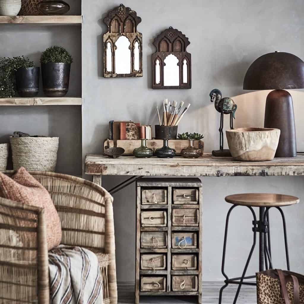 797-723-02-5-bordslampa-FUNGI-rostbrun-AffariofSweden