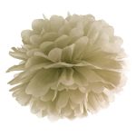 pom poms blomma guld Partydeco
