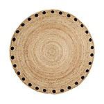 Rund matta JUNI i jute från varumärket Affari of Sweden.