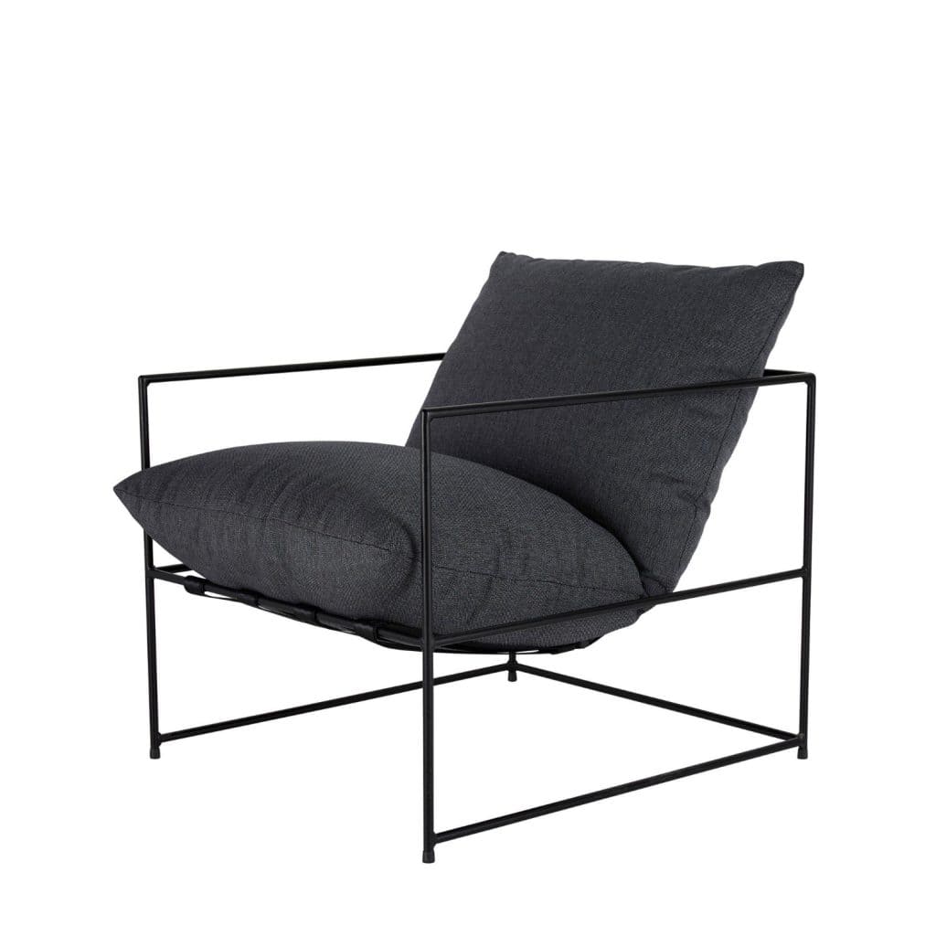 fåtölj CANNES svart Wikholm form