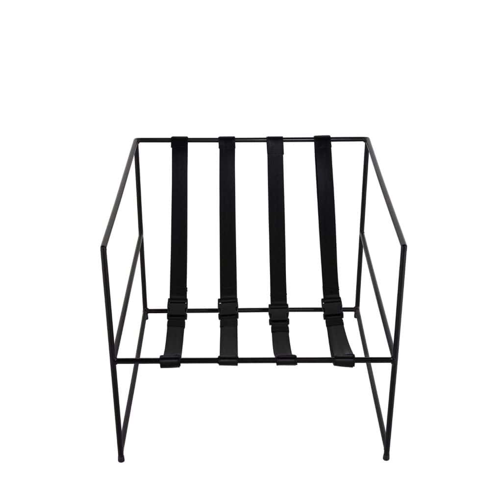 fåtölj CANNES svart Wikholm form