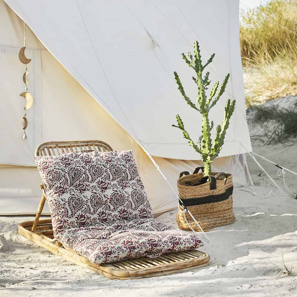 hopfällbar solstol bambu Madam Stoltz