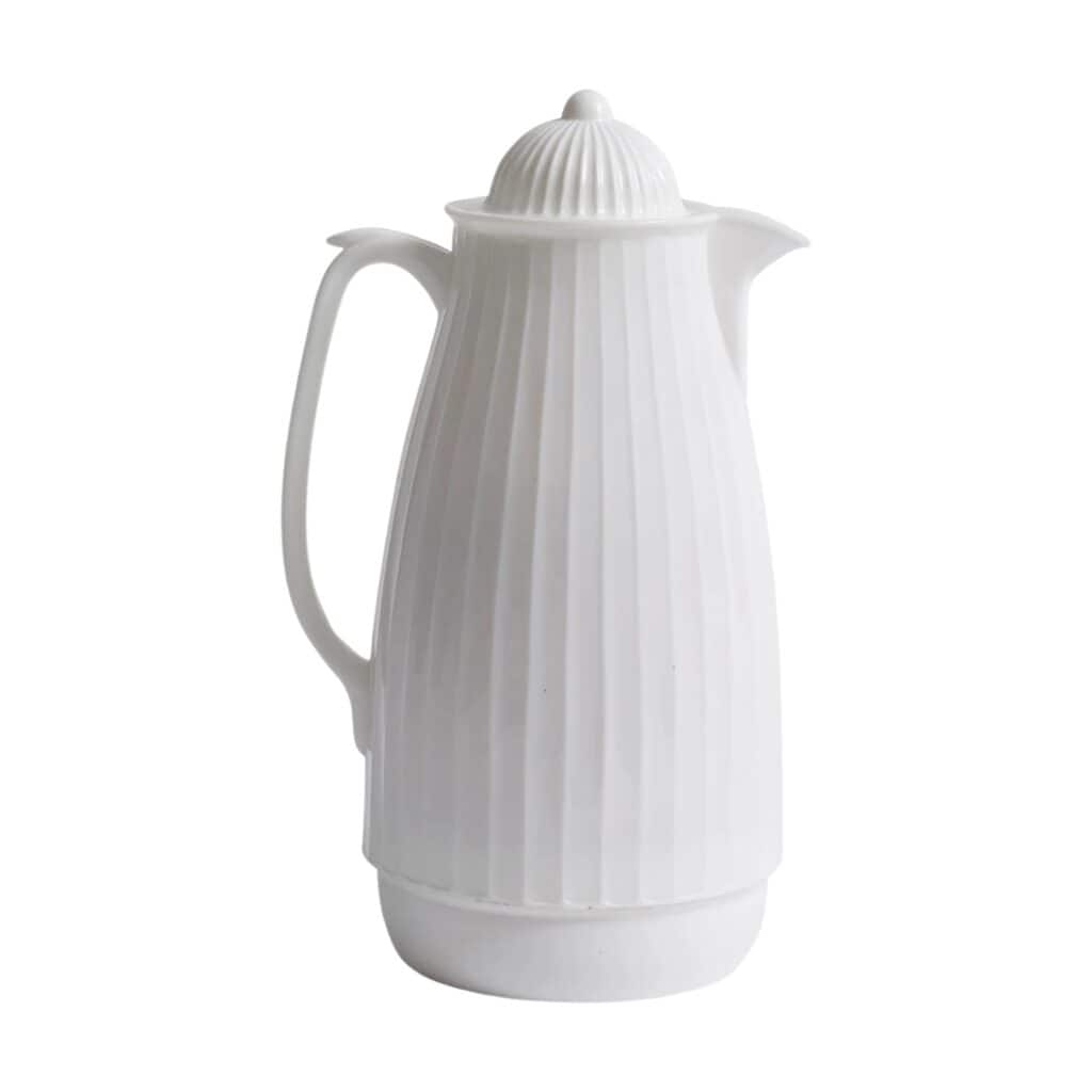 Produktbild på en kaffetermos i vitt från varumärket Nordal.