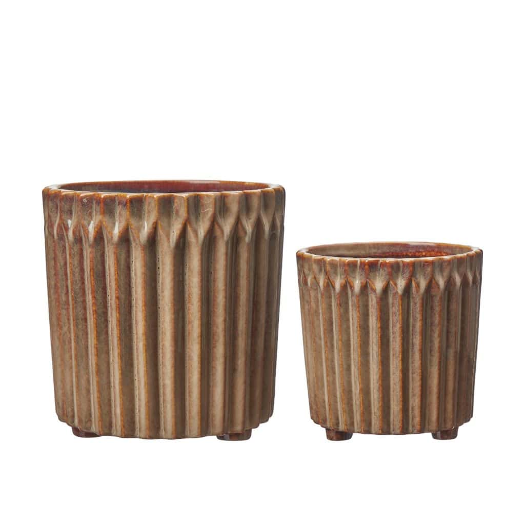 kruka WILMA beige brun Wikholm form Hemlängtan