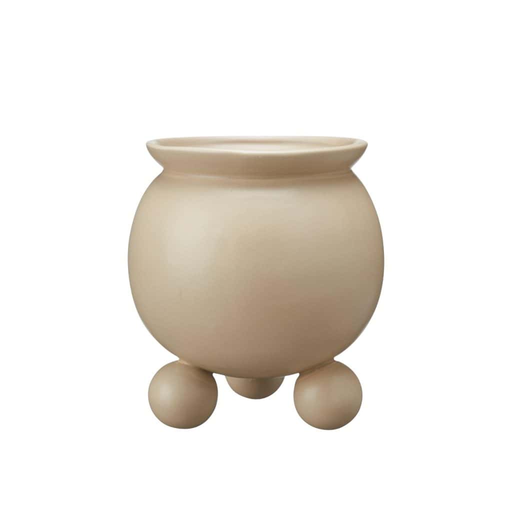 kruka ANYA matt sand Wikholm form juldekoration Hemlängtan