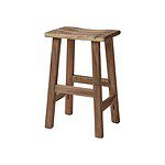 Pall KAIDA hög i återvunnet mahognyträ från Wikholm Form