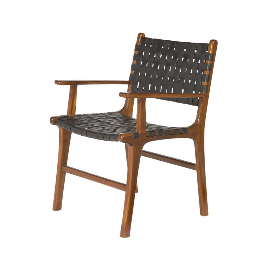 stol med armstöd PORTO svart Wikholm form