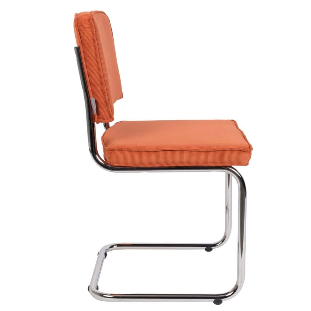 1006003-4-stol-RIDGE-orange-Zuiver