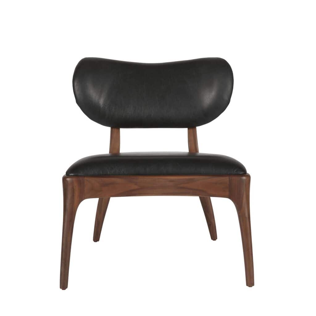 21523-4-fåtölj TALON-valnöt svart-Reeves by Wikholm form-möbler-Hemlängtan