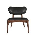 21523-4-fåtölj TALON-valnöt svart-Reeves by Wikholm form-möbler-Hemlängtan