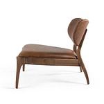 21524-2-fåtölj TALON-konjak valnöt-REEVES by Wikholm form-möbler-Hemlängtan