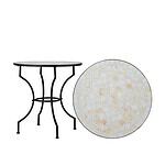 Bord TRIESTE i offwhitefärgad mosaik från varumärket Wikholm form.