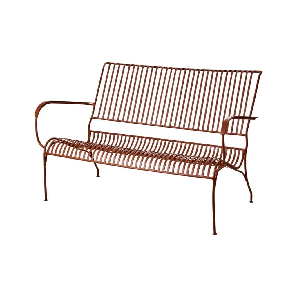 stilren trädgårdssoffa VISBY i orange från varumärket Affari of Sweden