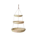 SUNNY hängande korg i bambu med öppet flätverk och stadig repknytning, från Affari of Sweden.