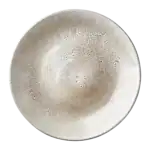 Annabelle tallrik med ett diskret, prickigt mönster i olika nyanser, sett ovanifrån. Tallriken kommer från varumärket Affari of Sweden.