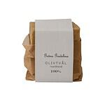 Olivtvål från Gröna Gredelina, förpackad i papper, 100% naturlig hushållstvål.