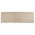 Beige och elfenbensfärgad handvävd matta Vendela i bomull, jute och ull, från Affari of Sweden.