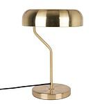 Bordslampa ECLIPSE i borstad mässing från Dutchbone, med en modern design och vit insida för mjuk ljusspridning.