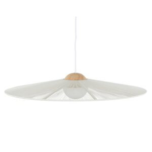Minimalistisk taklampa Belle från Zuiver i beige med en elegant och luftig design, tillverkad med spunnet rep och trädetaljer.