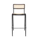 Barstol i rotting med svart ram – Zuiver JORT sedd framifrån