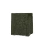 TAKI servett i grön linneblandning med dekorativ franskant, perfekt för en stilren och naturlig dukning.