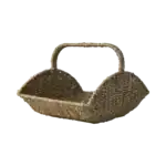 Handgjord korg i sjögräs från Affari of Sweden, COLLECT, frilagd mot vit bakgrund.