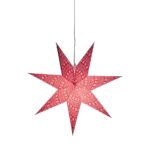 Röd julstjärna UNI i papper Ø60 cm från Affari of Sweden – klassisk julstjärna för fönster.