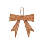 Dekorativ rosett i naturfärgad rotting för dörr eller vägg